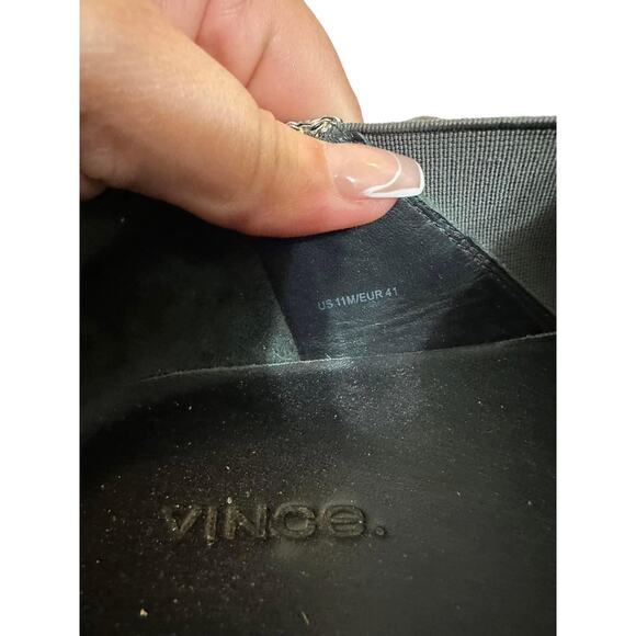 Vince Women's Gray Tweed Platform Slip-on Sneakers Shoes Size‎ 11M - Picture 7 of 10